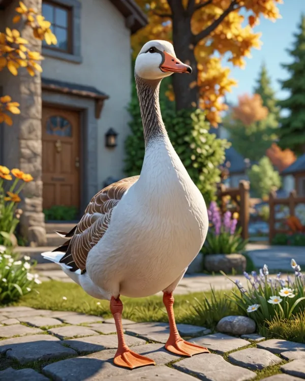 Serene Goose Moment