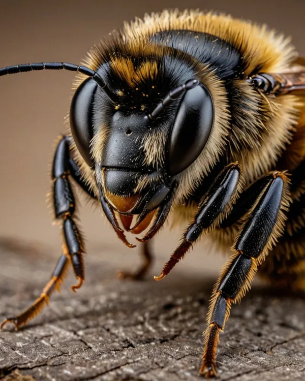 Intricate Bee Macro