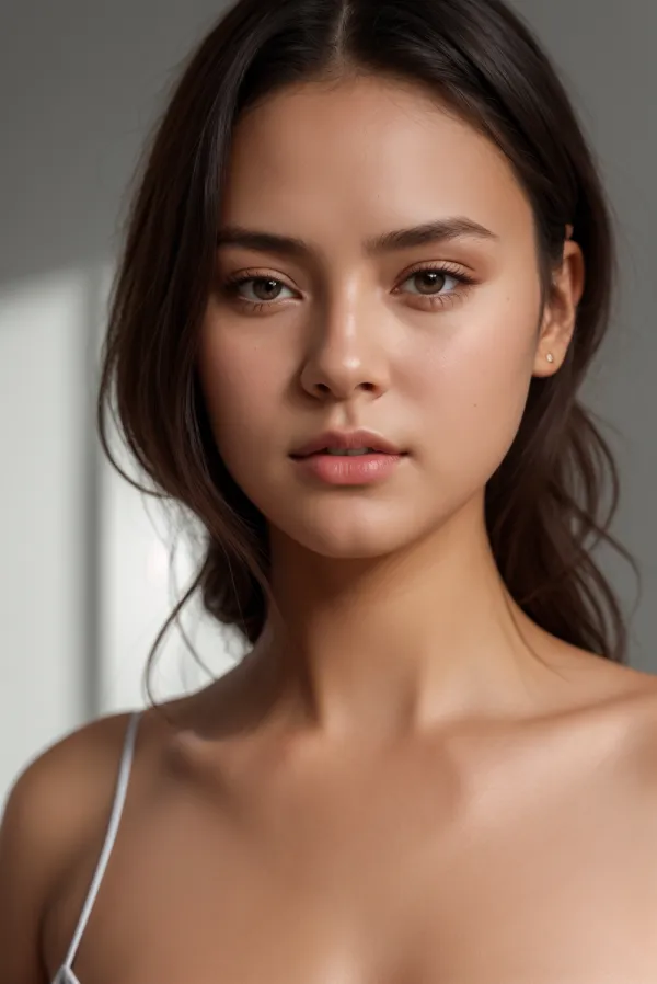 Serene Contemplative Portrait