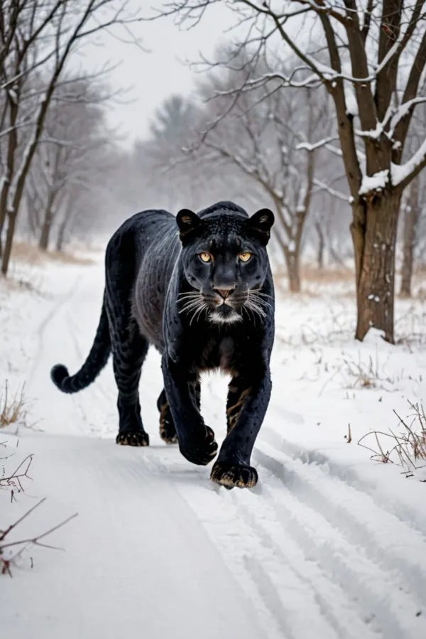 Majestic Black Panther Walk