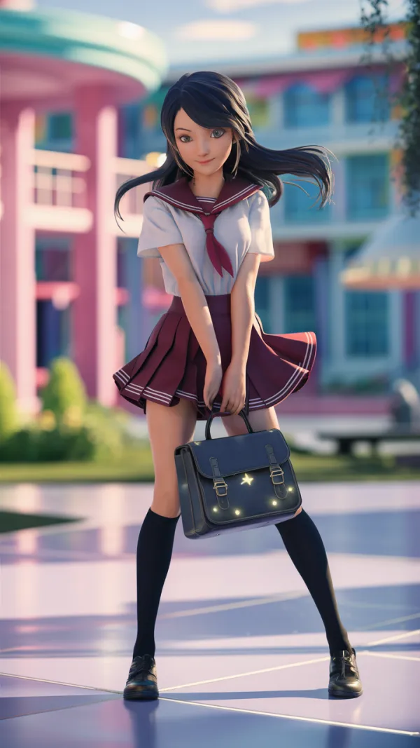 Shy Schoolgirl Serenity