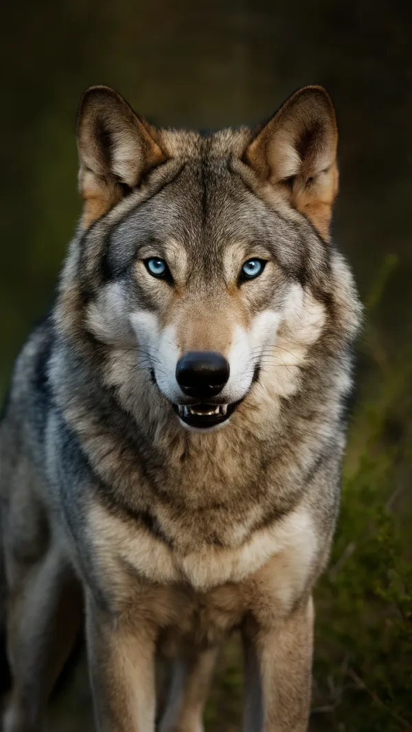 Intense Wolf Gaze