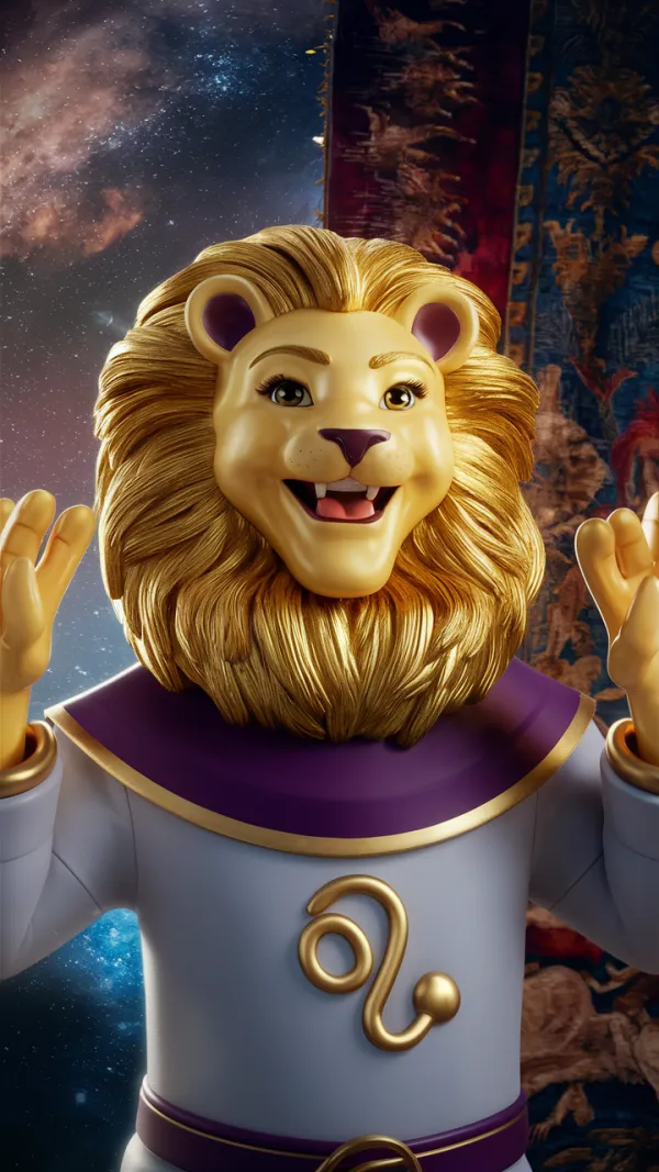 Cheerful Confident Cosmic Lion