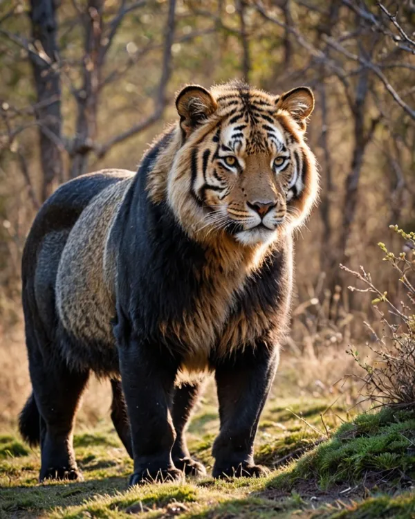 Ember Tiger In Shadowed Woods