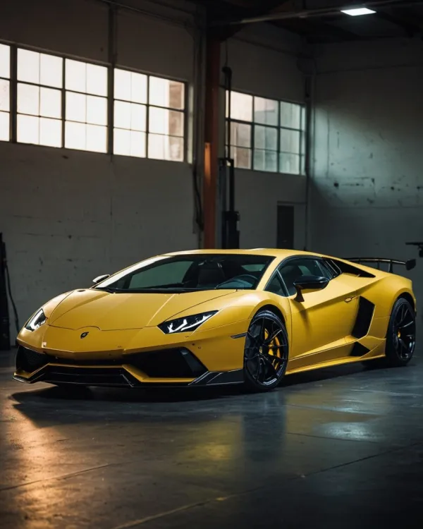 Dramatic Sleek Lamborghini