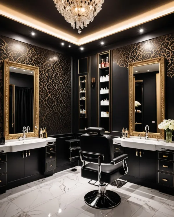 Sophisticated Luxurious Salon Interior