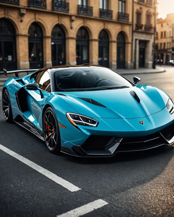 Sleek Dynamic Luxurious Blue