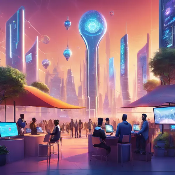 Futuristic Optimistic Cityscape