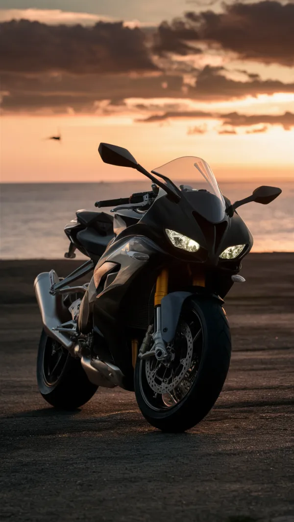 Sunset Motorcycle Calm