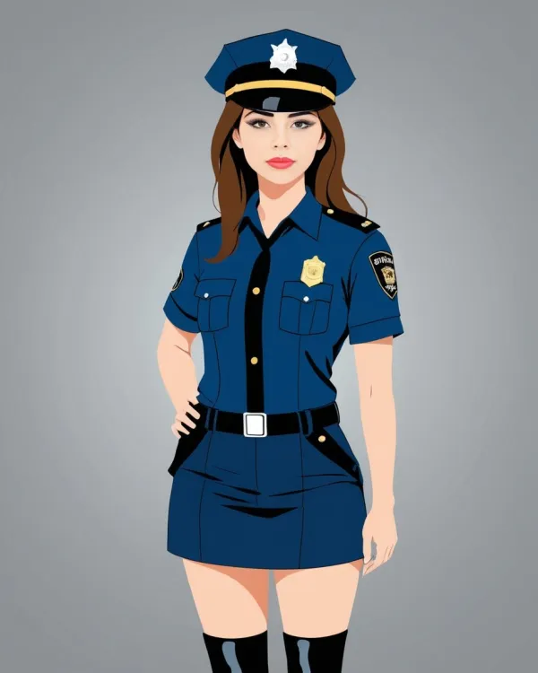 Confident Professional Female Officer