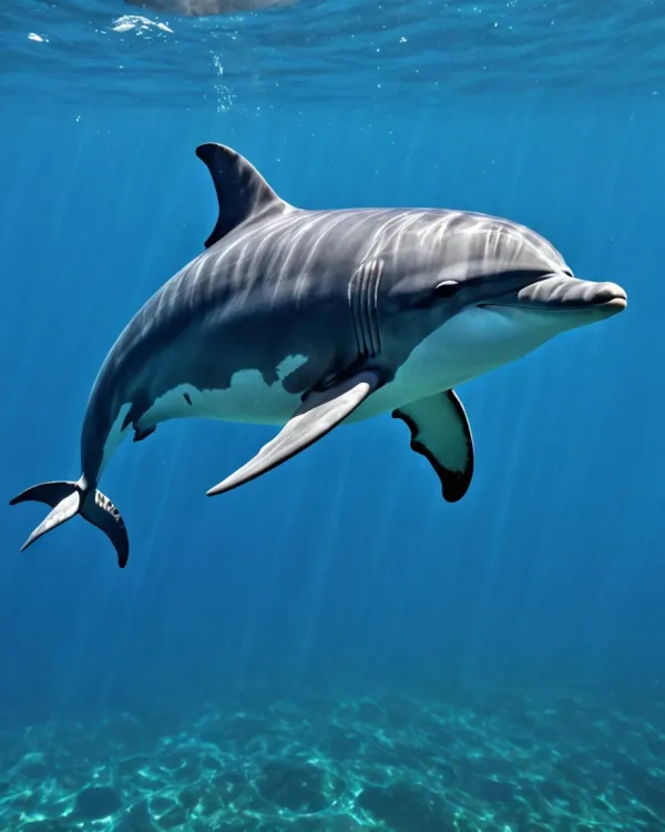 Graceful Serene Dolphin