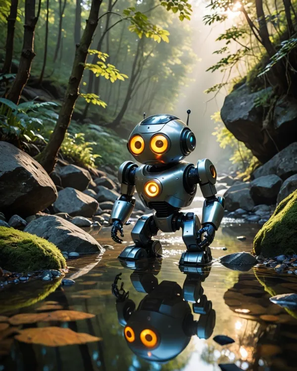 Serene Forest Robot