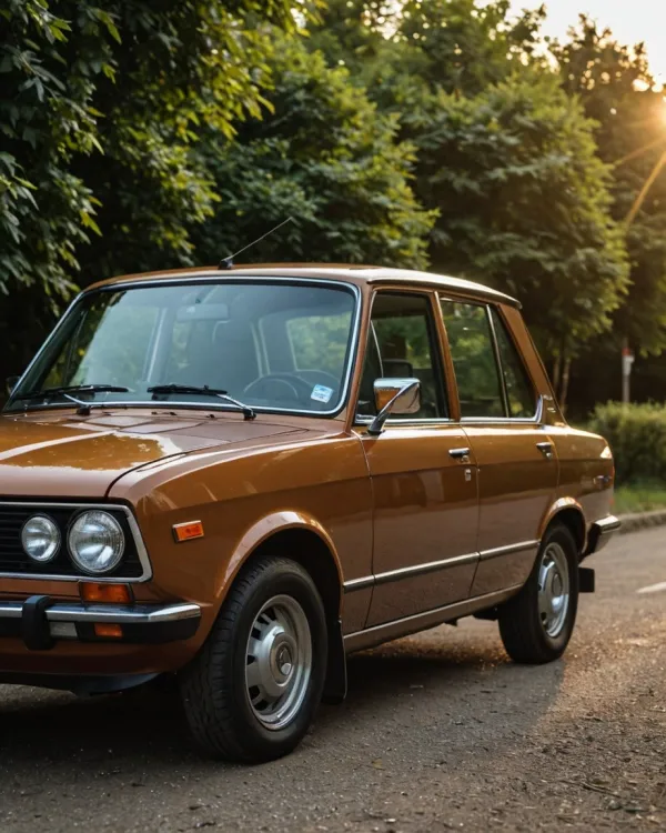 Vintage Sedan Nostalgic Sunshine