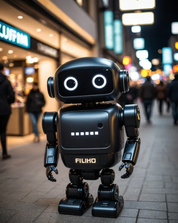 Friendly Night Robot