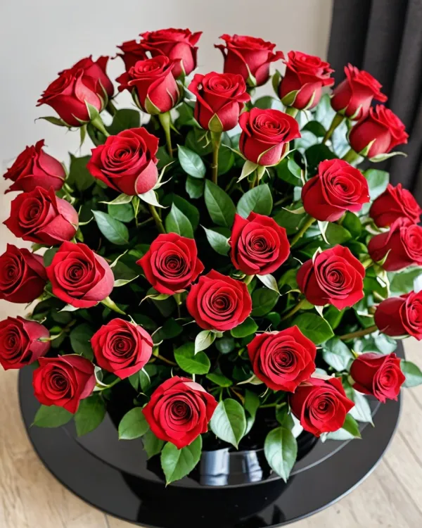 Vibrant Red Roses Bouquet