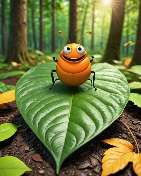 Cheerful Orange Bug