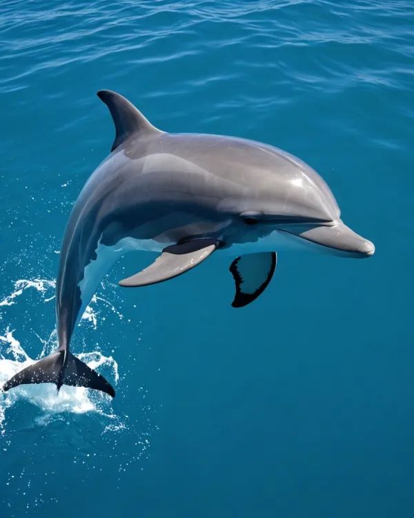 Vibrant Dolphin Jump