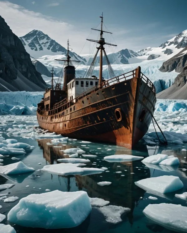 Desolate Frozen Abandoned Rusty