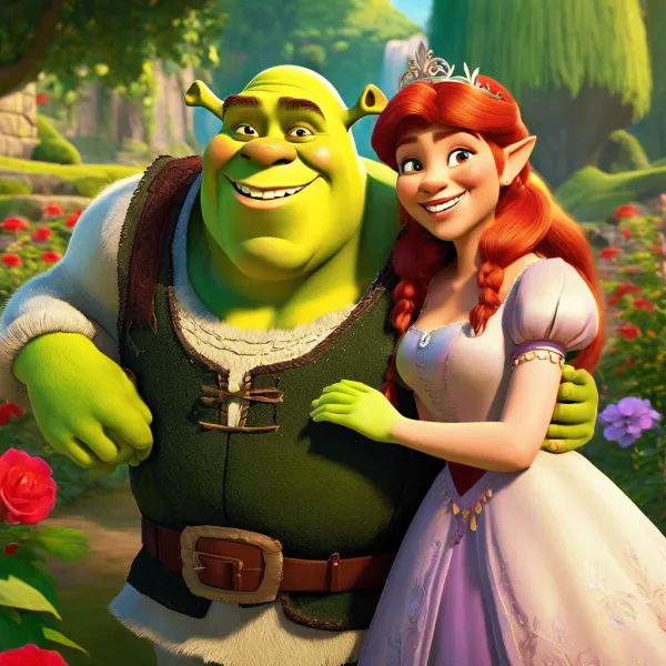 Joyful Fairy Tale Embrace