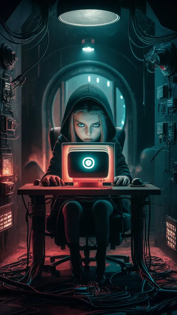Intense Gaze Cyberpunk