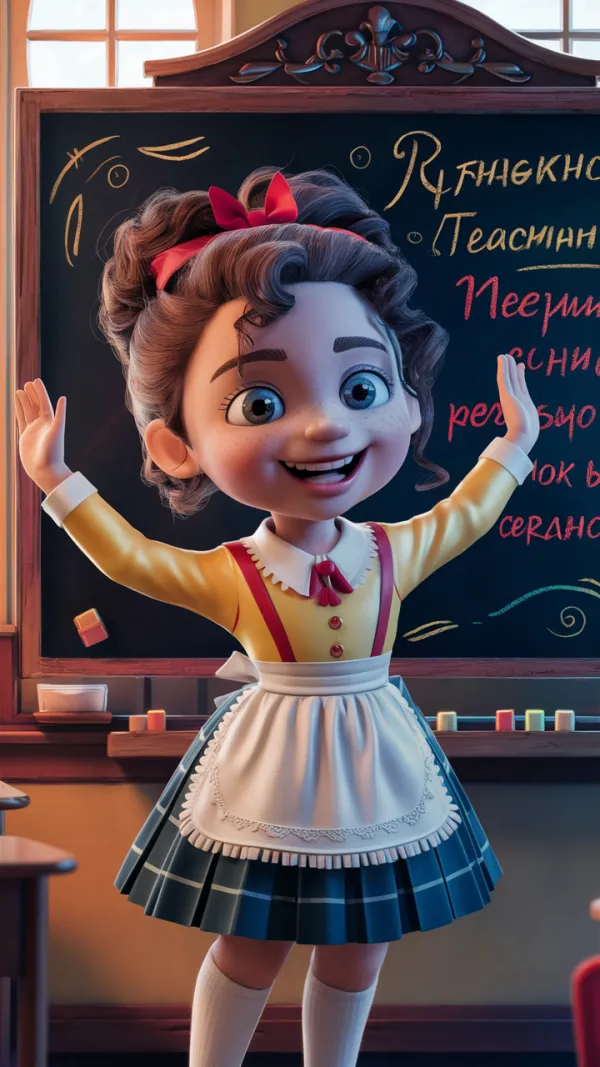 Cheerful Playful Student