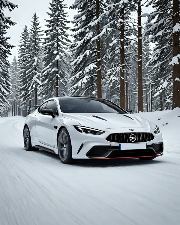 Snowy Sports Car Escape
