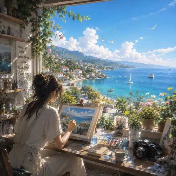 Serene Artistic Focus
