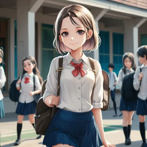 Cheerful Student Portrait