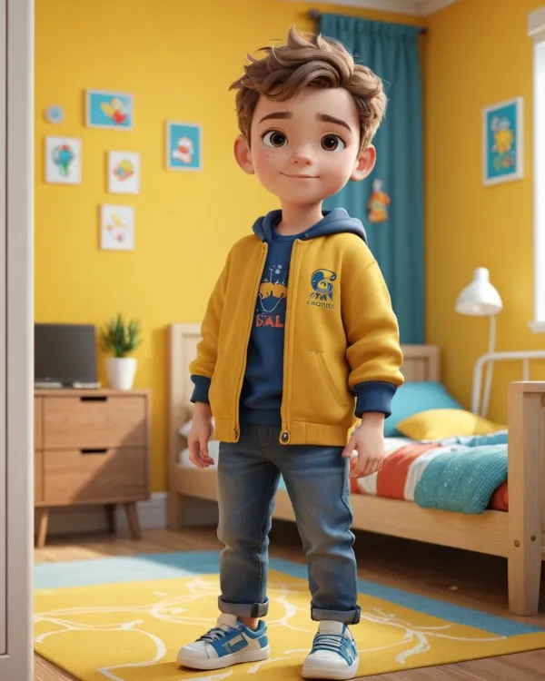 Happy Young Boy Room