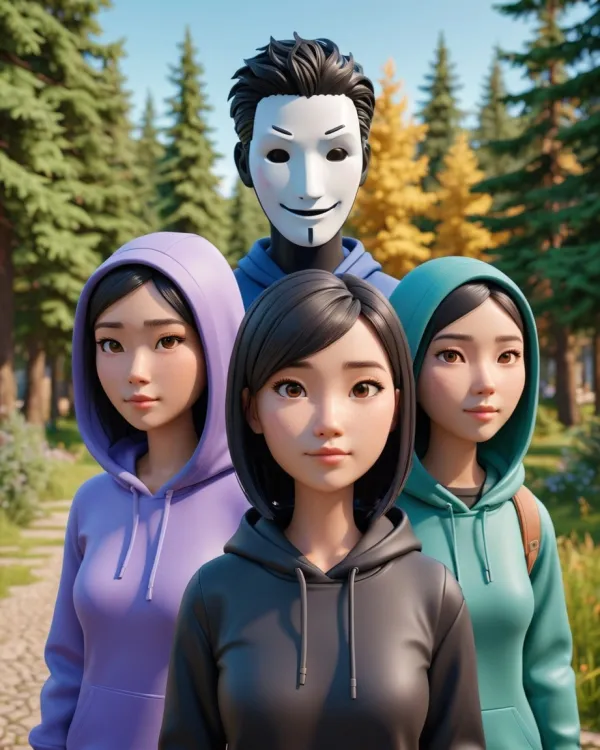Mysterious Stylized Group