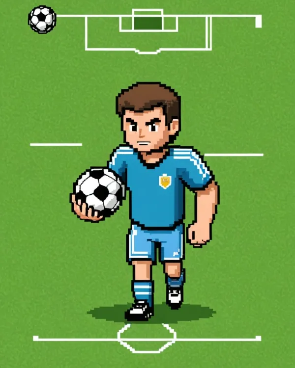 Retro Soccer Action
