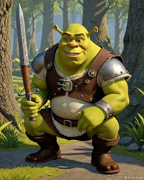 Playful Green Ogre
