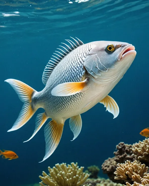 Serene Underwater Wanderer