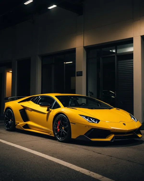 Luxurious Yellow Lamborghini