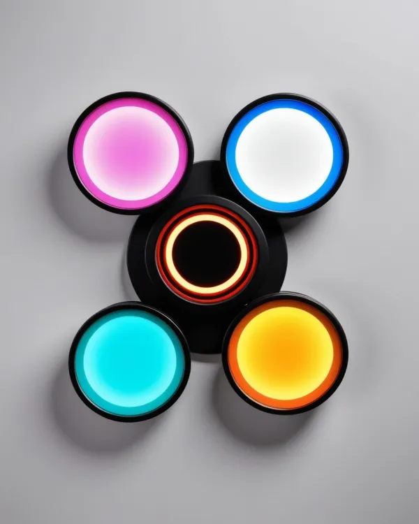Vivid Geometric Glow