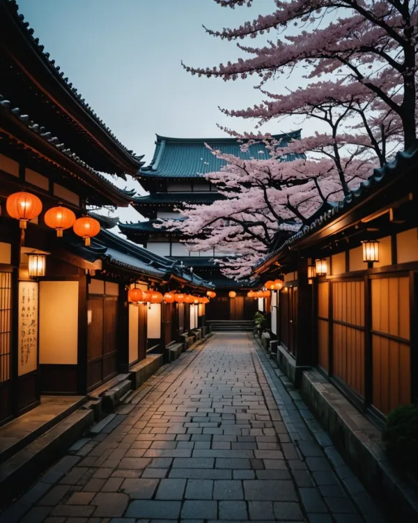 Serene Twilight Alley