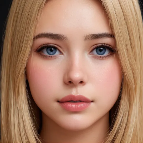 Serene Calm Blue Eyes