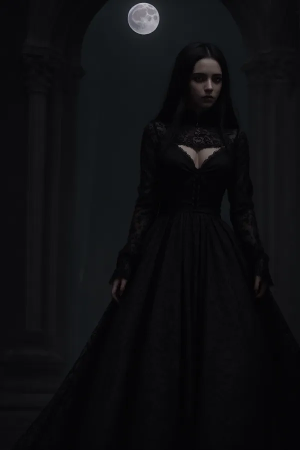 Gothic Moonlit Elegance