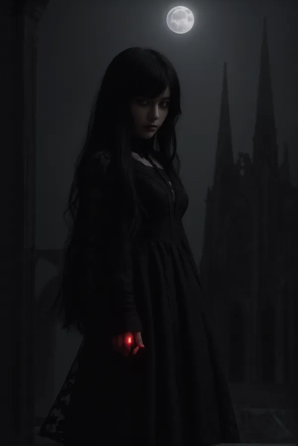 Mysterious Gothic Beauty
