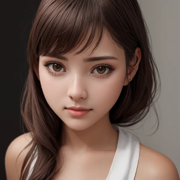 Calm Intimate Gaze