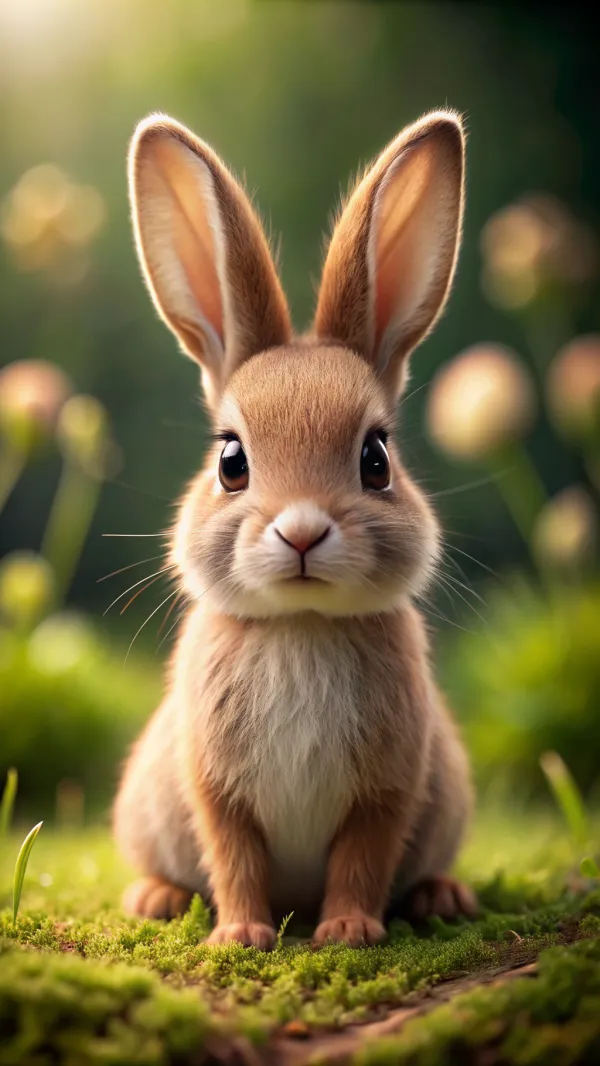 Gentle Whimsical Forest Bunny