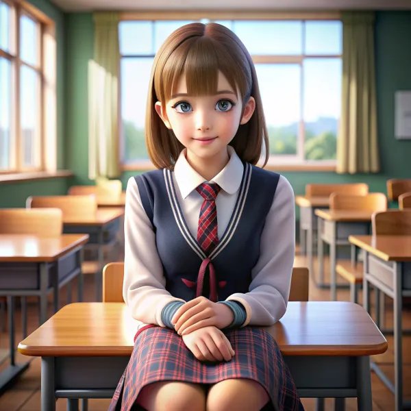 Calm Inviting Smile