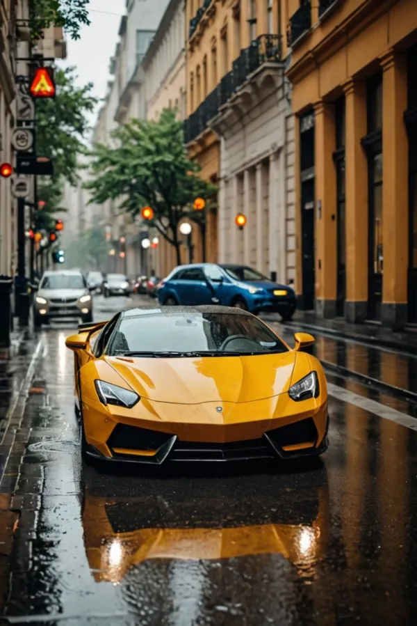 Vibrant Moody Urban Scene