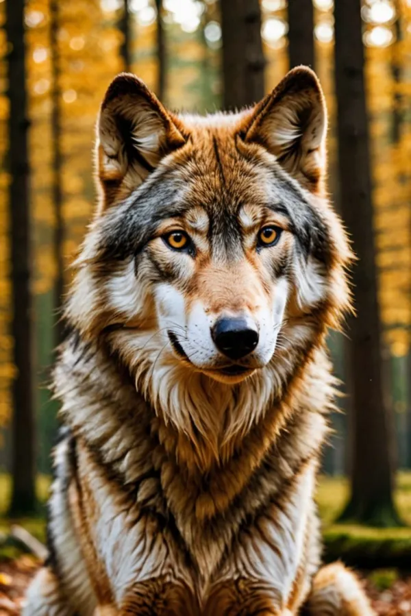Majestic Wolf Gaze