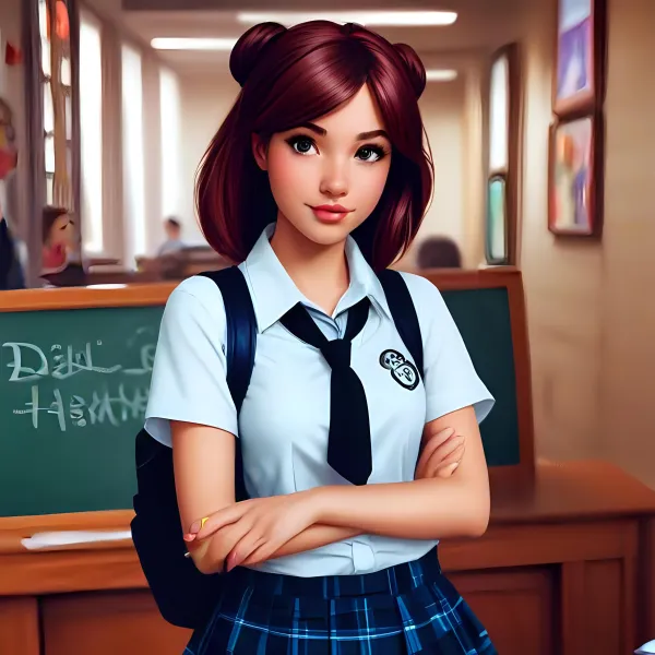 Confident Playful Student