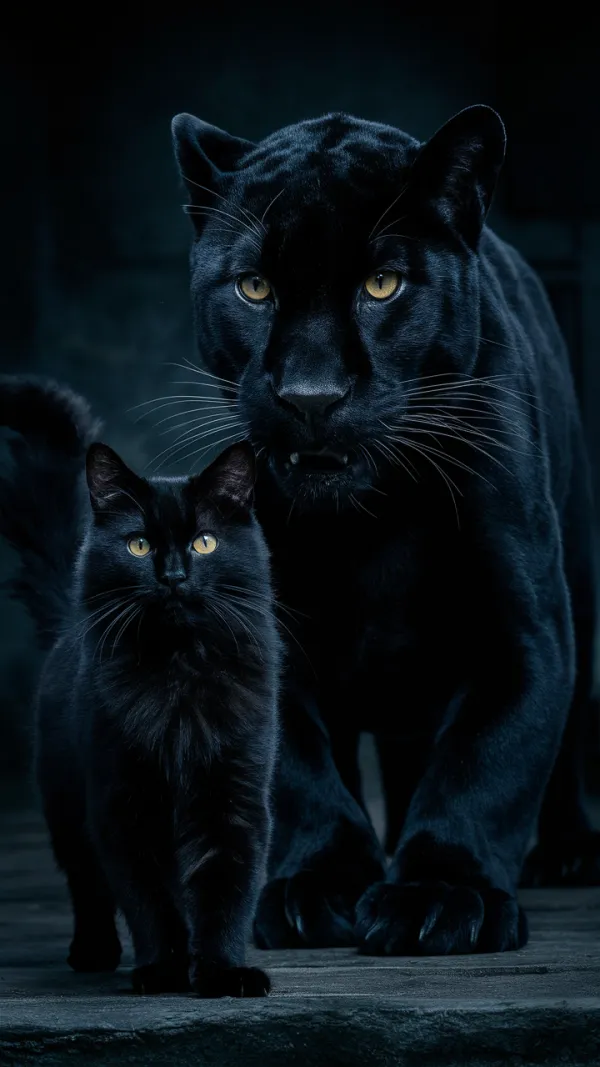 Dark Feline Companions