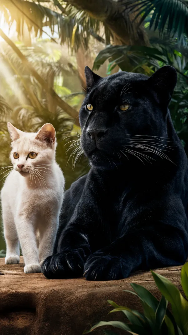 Majestic Serene Jungle Felines