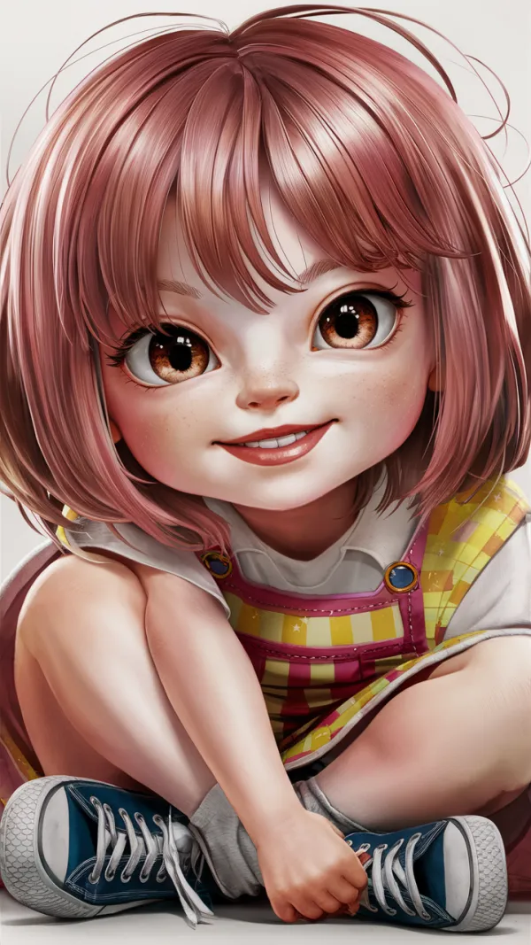 Cheerful Cute Child