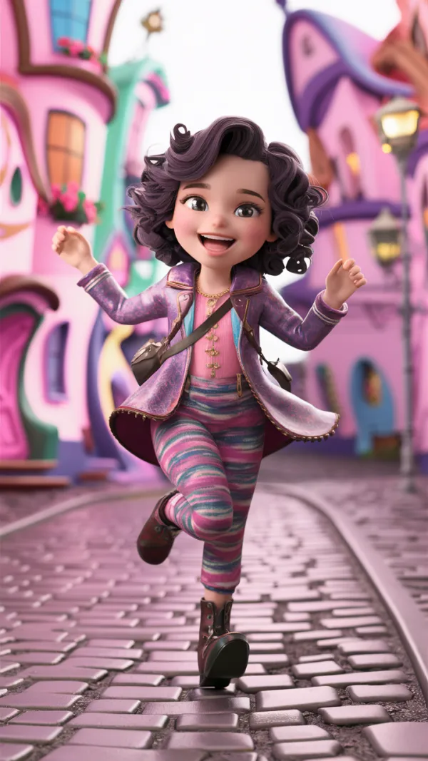 Joyful Run Whimsical Pastel
