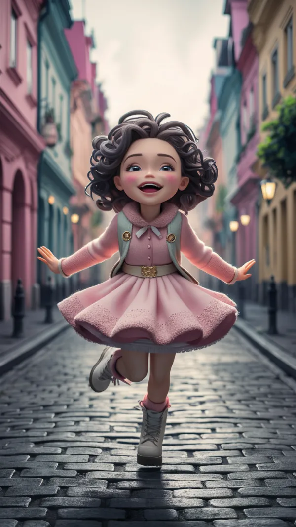 Joyful Run Pastel Town